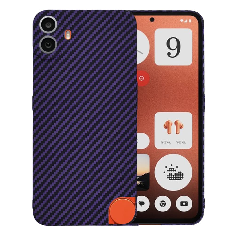 Telefon Nothing CMF Phone 1 Techsuit Carbonite FiberShell fialový - náhled 1