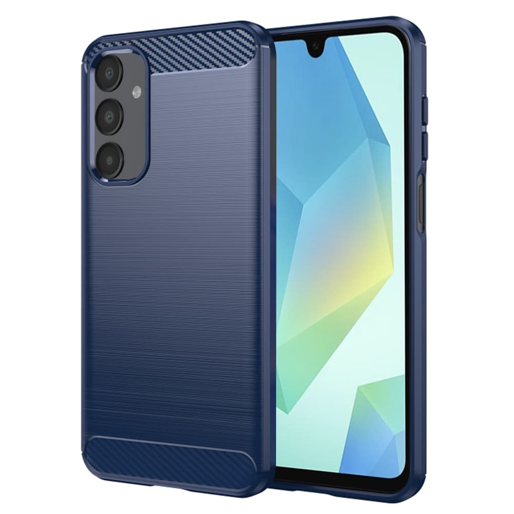 Techsuit Carbon Silicone pro Samsung Galaxy A16 4G A16 5G modrá - náhled 1