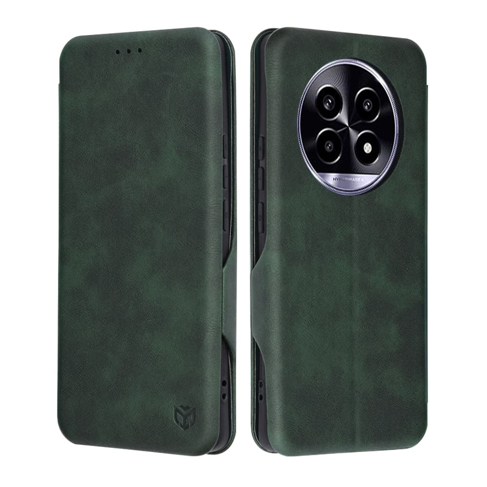 Pouzdro Techsuit Safe Wallet Plus pro Realme 13 Pro / 13 Pro+ zelené - náhled 1