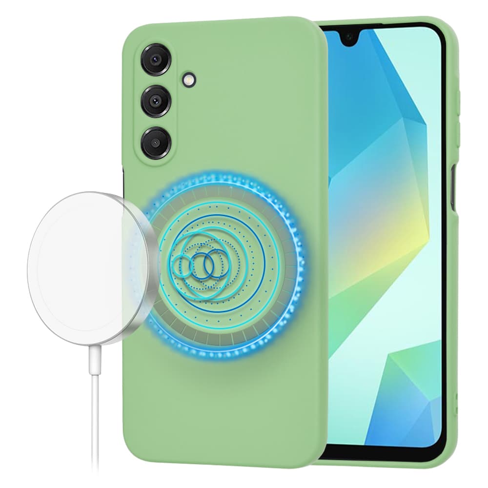 Techsuit SoftFlex MagSafe pro Samsung Galaxy A16 4G / A16 5G mátově zelená - náhled 1