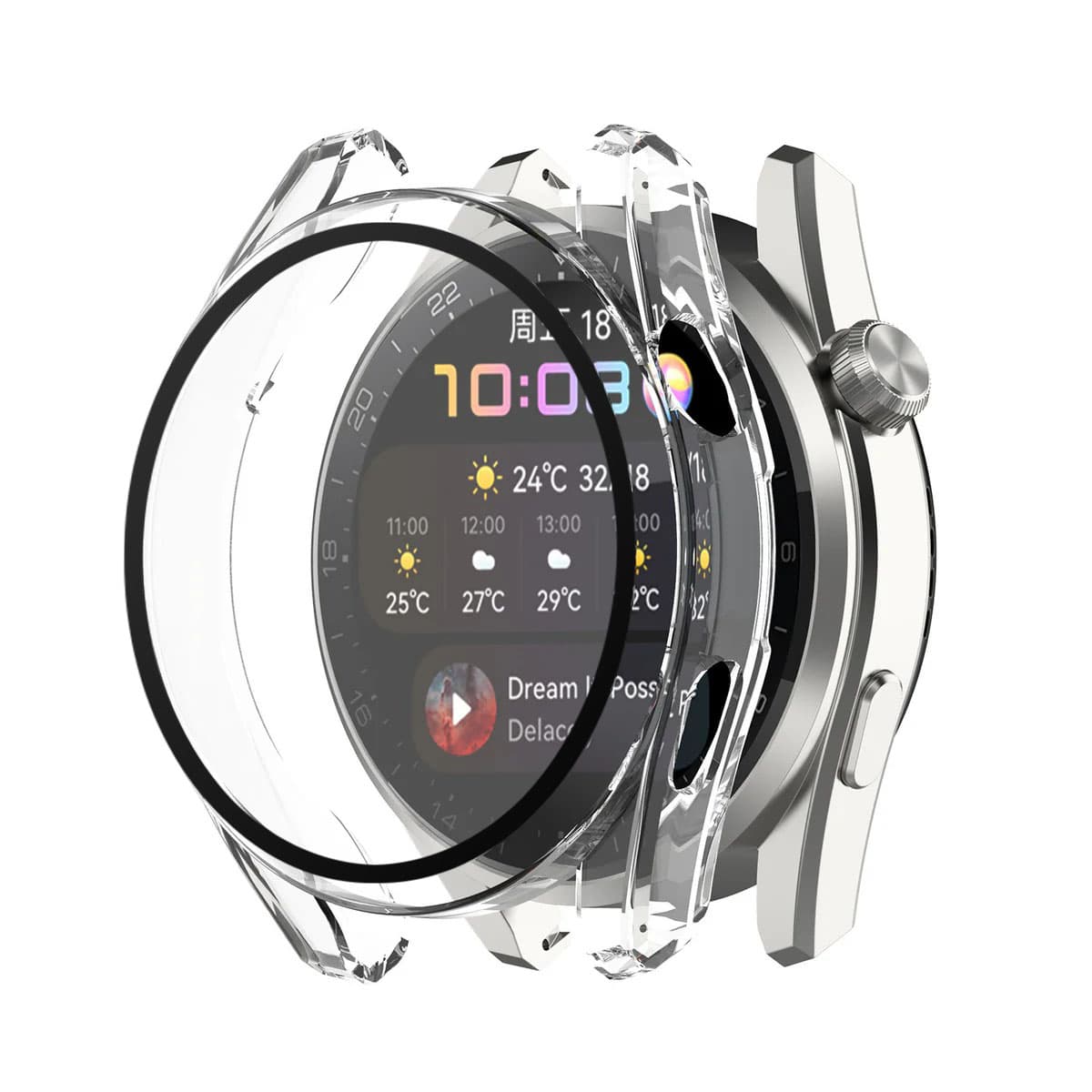 Techsuit Defense360 Pro pouzdro pro Huawei Watch 3 čiré
