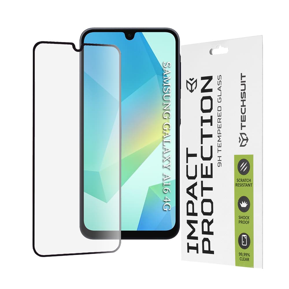 Ochranné sklo Techsuit 111D pro Samsung Galaxy A16 A17 černé - náhled 1
