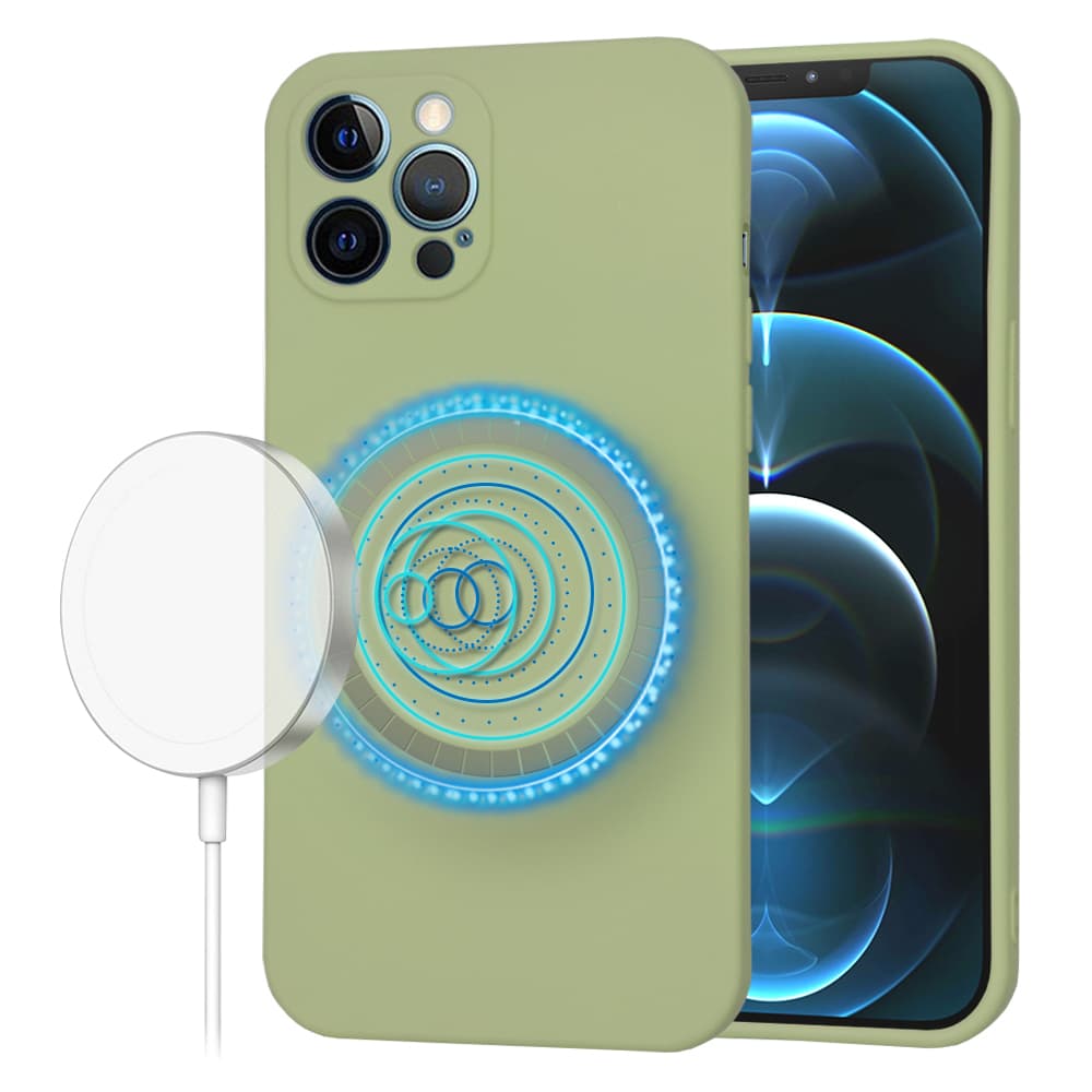 Techsuit SoftFlex MagSafe pouzdro iPhone 12 Pro Max matcha - náhled 1
