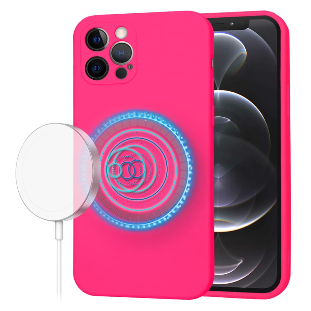 Techsuit SoftFlex MagSafe pro iPhone 12 Pro růžová - náhled 1