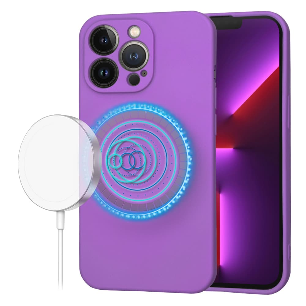 Techsuit SoftFlex MagSafe pro iPhone 13 Pro fialová - náhled 1