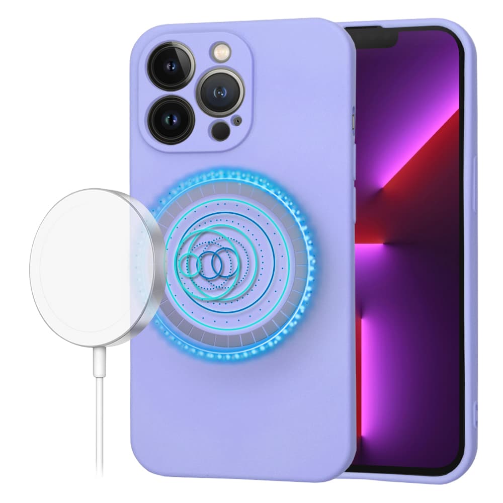 Techsuit SoftFlex MagSafe pro iPhone 13 Pro světle fialová - náhled 1