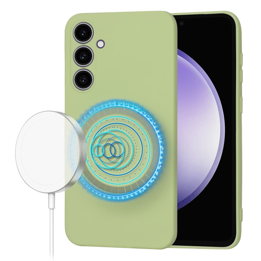 Techsuit SoftFlex MagSafe pro Samsung Galaxy S23 FE v barvě matcha - náhled 1