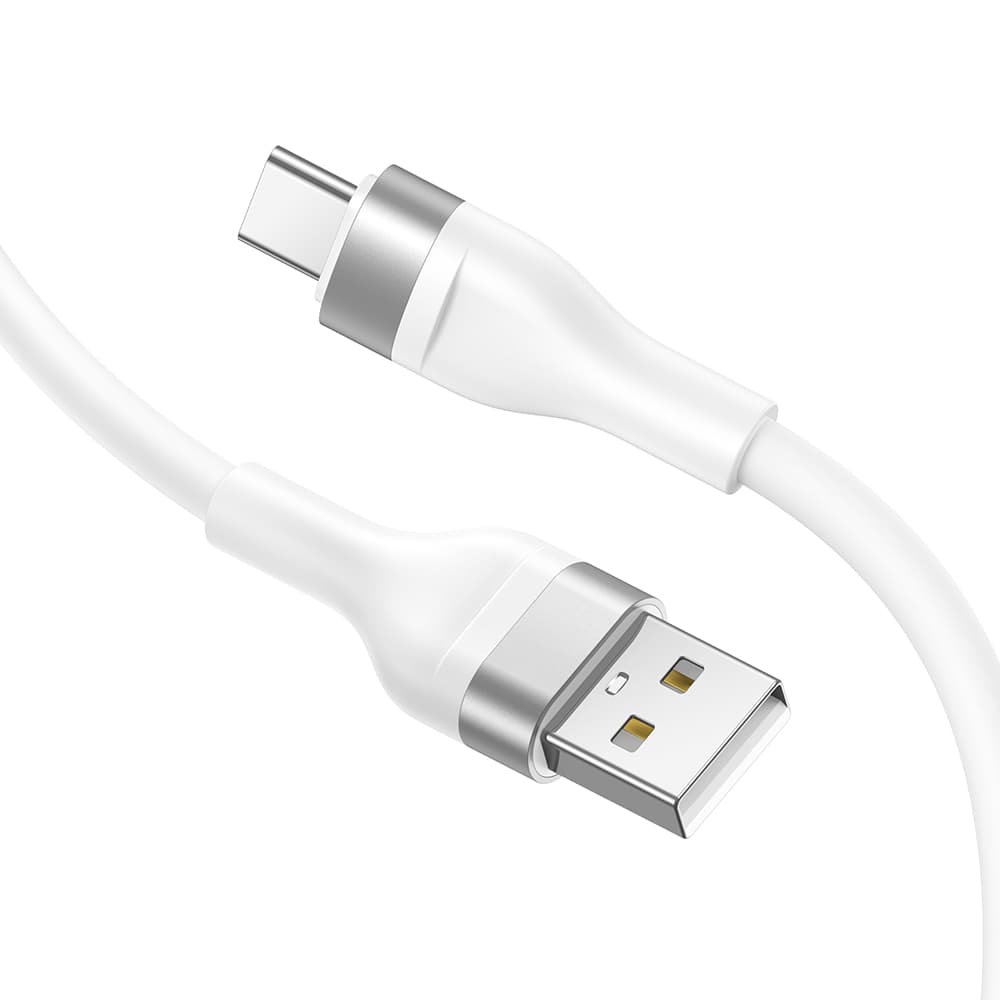 Lito Data Cable LD02C USB na Type-C Rychlé nabíjení 2.4A 1.2m Bílá - náhled 1