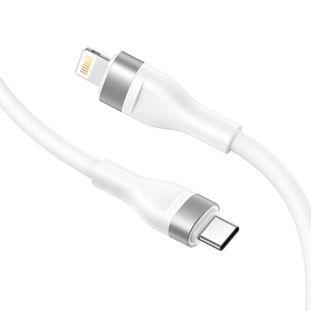 Lito Datový kabel LD02CL Type-C na Lightning Rychlonabíjecí 30W 1.2m bílý - náhled 1