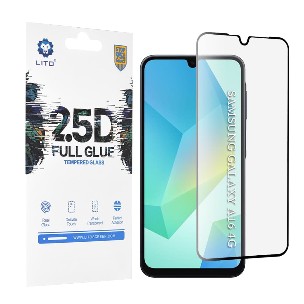 Lito 2.5D FullGlue sklo pro Samsung Galaxy A16 A17 černé - náhled 1