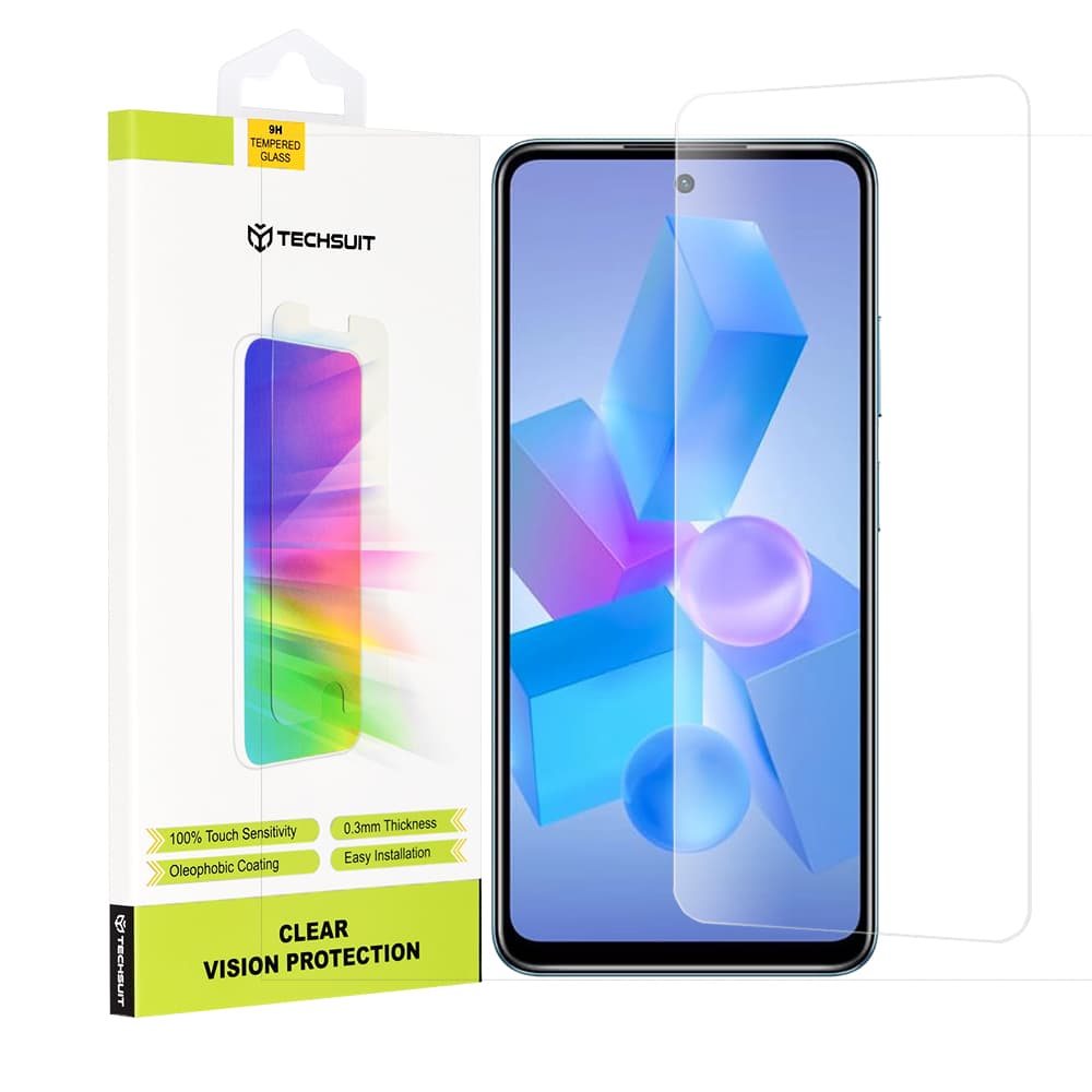 Techsuit Čiré sklo pro Infinix Hot 40 40 Pro Tecno Spark 20 Pro Pova 5 Pro průhledné - náhled 1