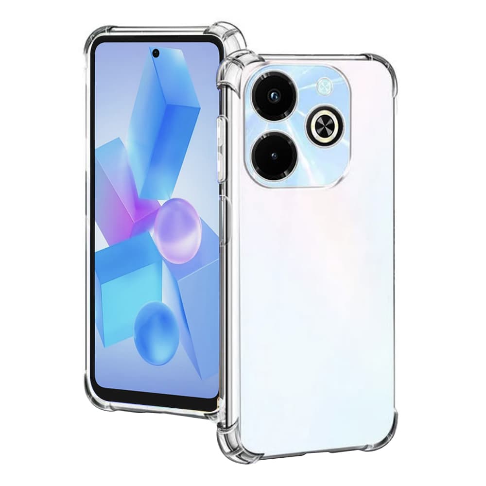 Techsuit Shockproof průhledný silikonový obal Infinix Hot 40i průhledný - náhled 1