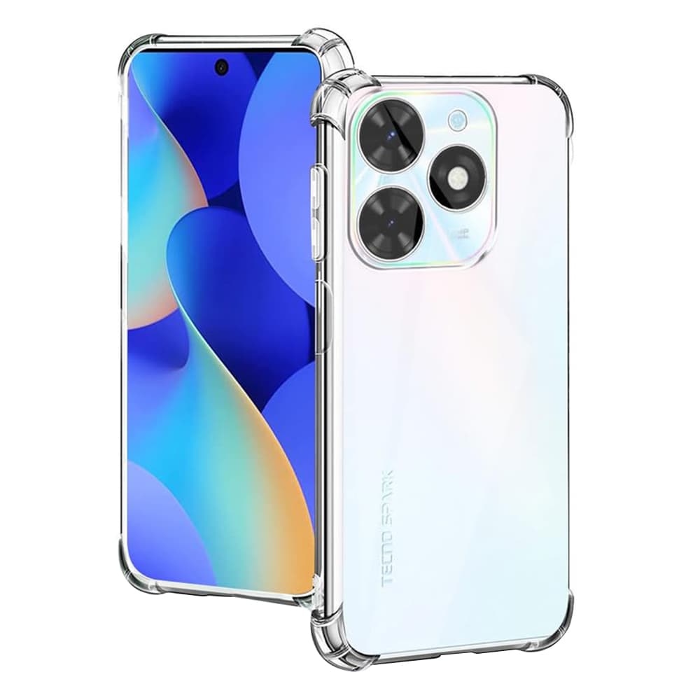 Techsuit nárazuvzdorný průhledný silikon Tecno Spark Go 2024 Spark 20C průhledný - náhled 1