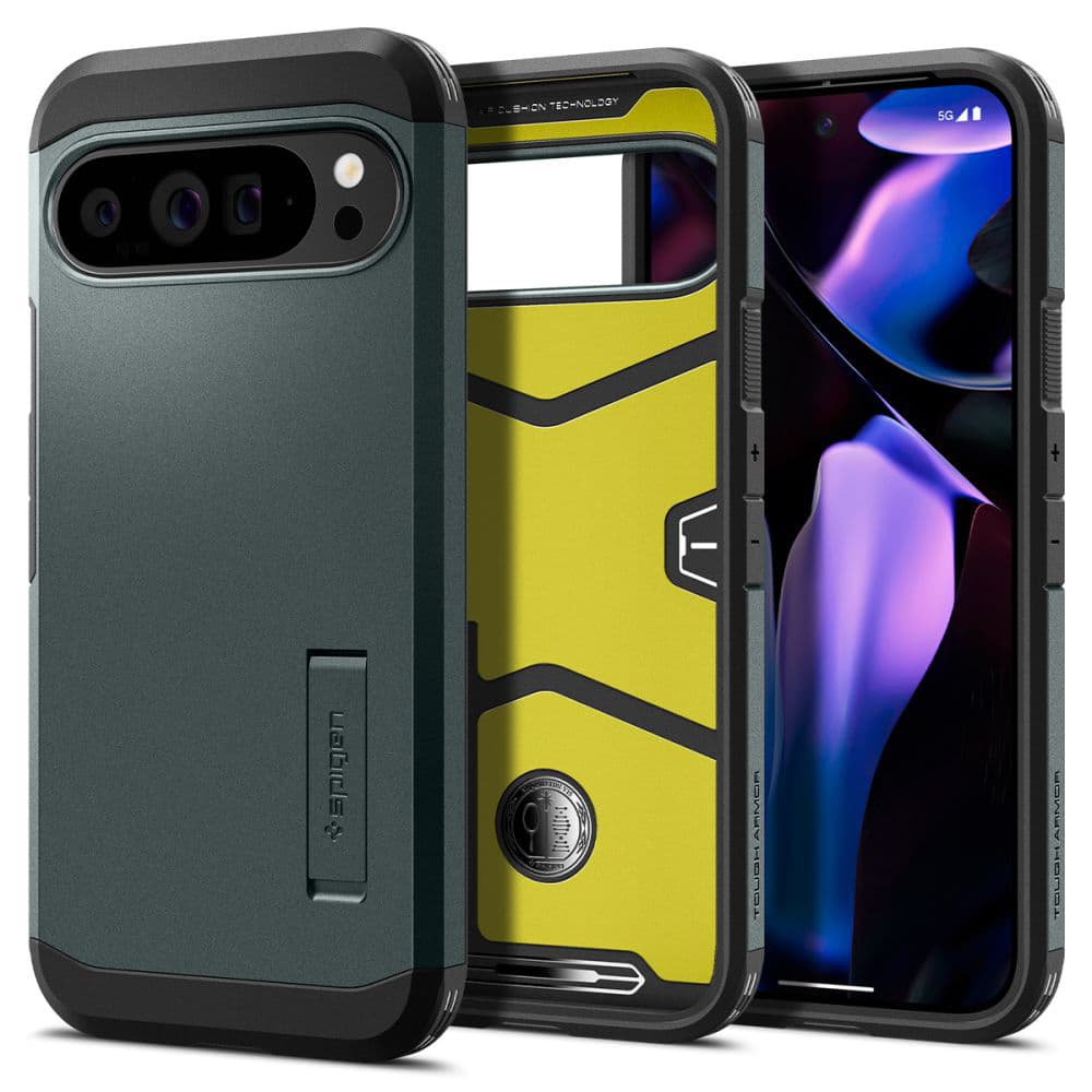 Spigen Tough Armor Google Pixel 9 Pro XL v zelené Abyss - náhled 1