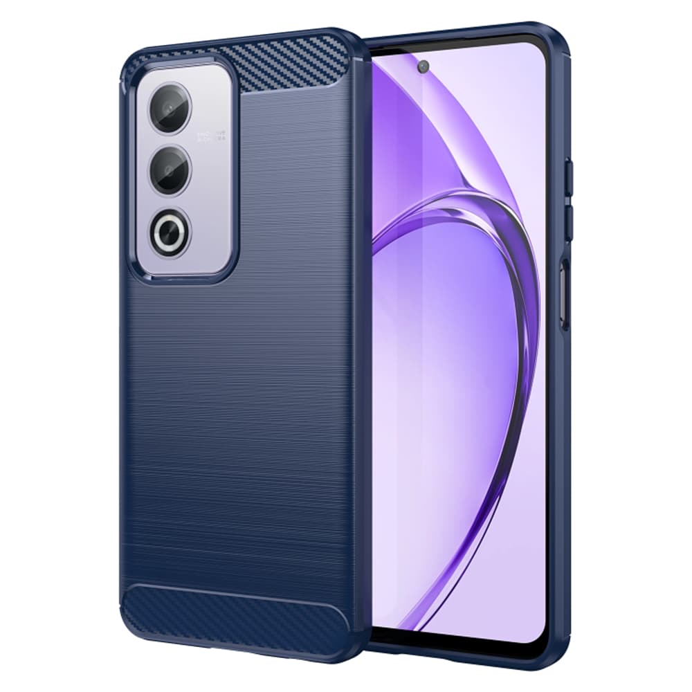 Pouzdro Techsuit Carbon Silicone pro Oppo A80 5G modré - náhled 1