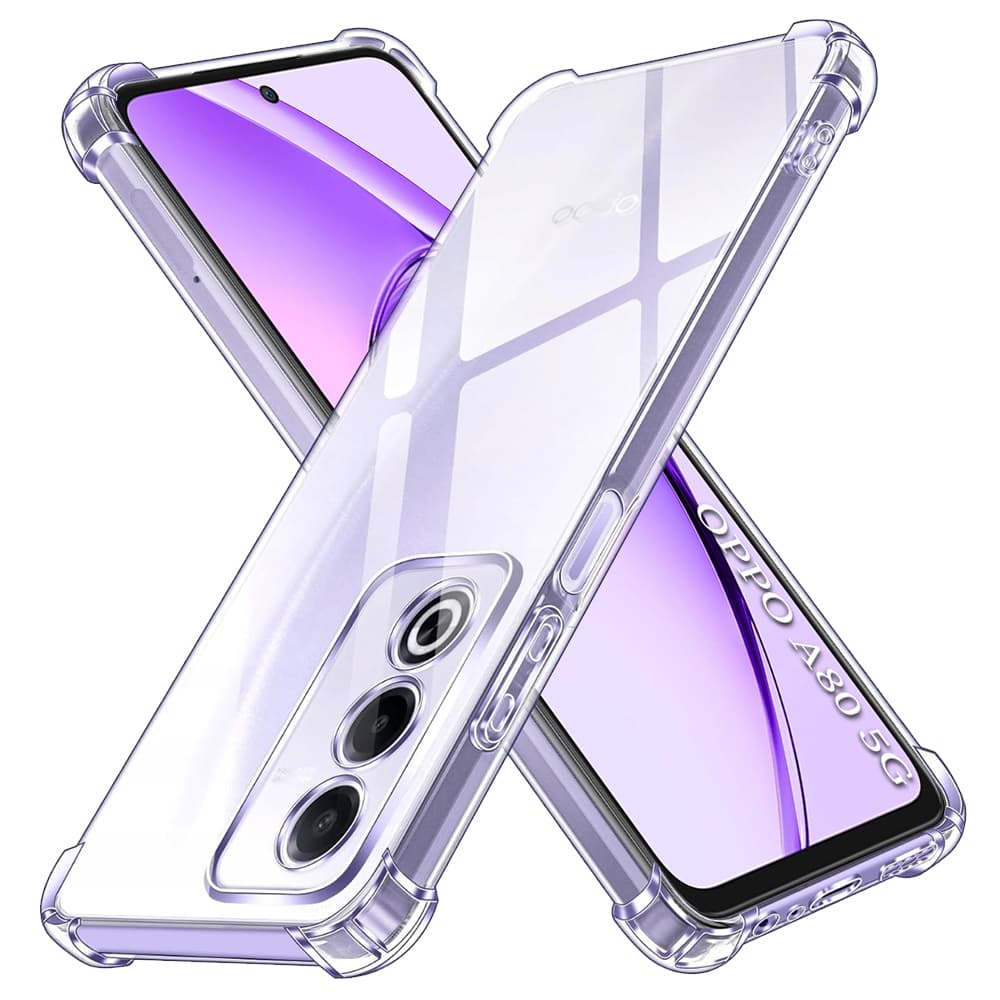 Techsuit Shockproof průhledný silikonový obal pro Oppo A80 5G průhledný - náhled 1