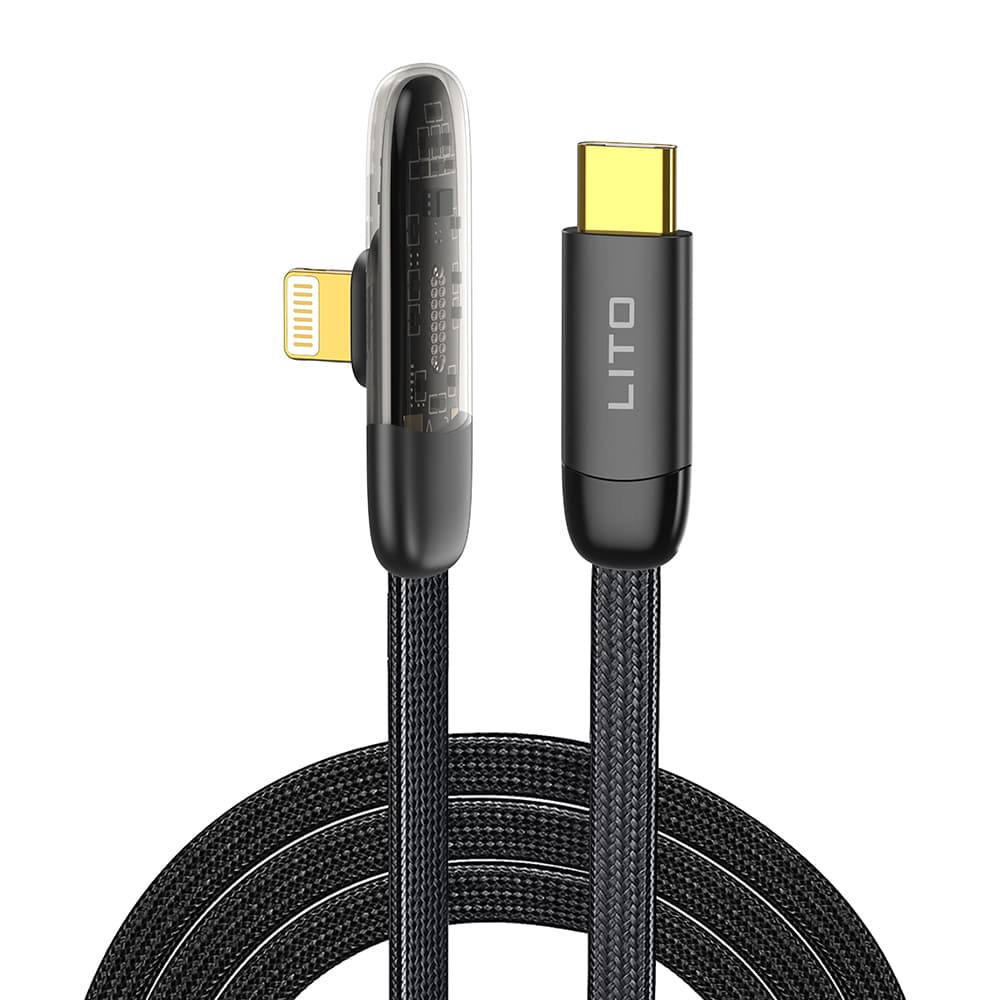 Lito Data Cable LD11CL Type-C na Lightning rychlonabíjecí černý 1m - náhled 1