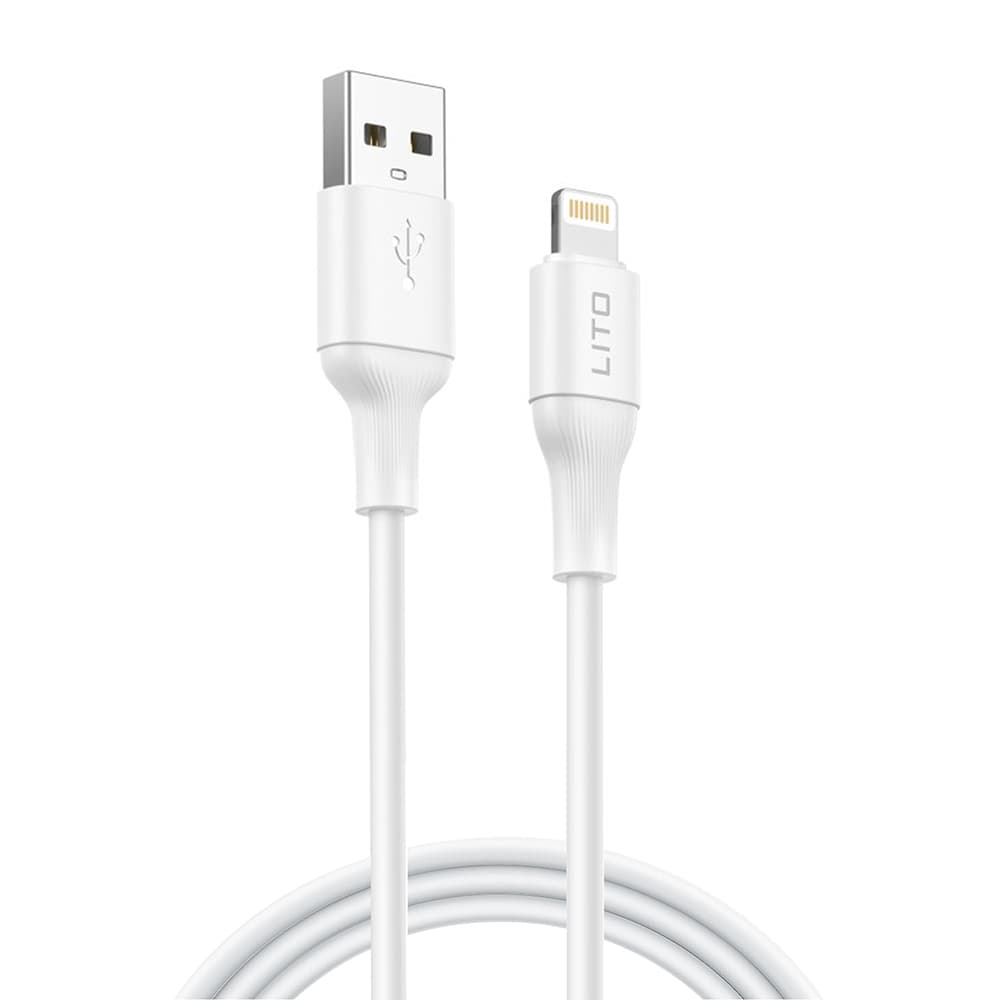 Lito Data Cable LD06L USB na Lightning 2.4A PVC 1m bílý - náhled 1