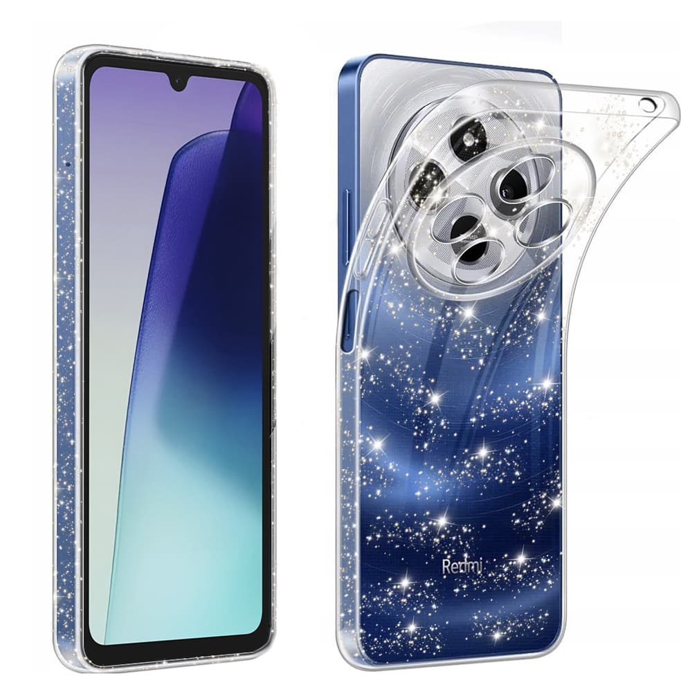 Techsuit SparkleSkin Series Xiaomi Redmi 14C / Poco C75 průhledný obal - náhled 1