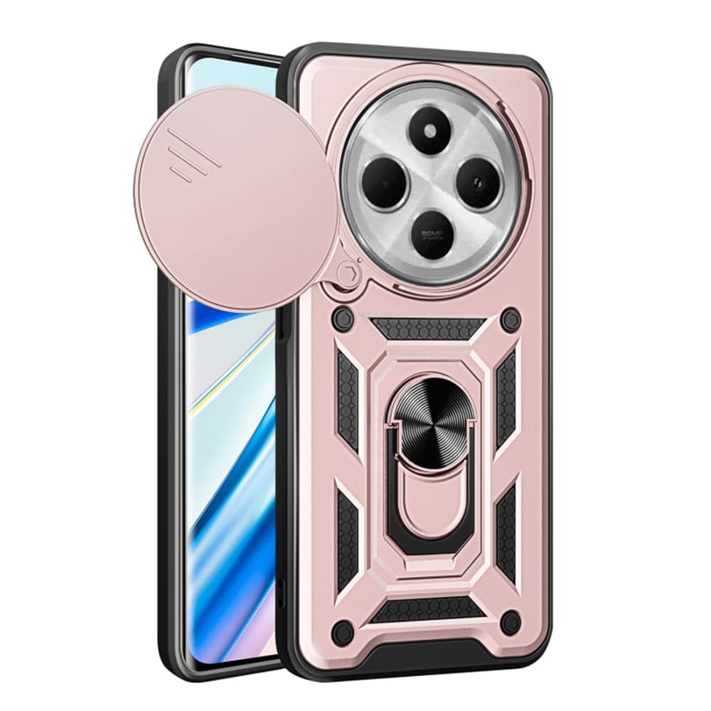 Techsuit CamShield Series pro Xiaomi Redmi 14C Poco C75 růžově zlatá - náhled 1