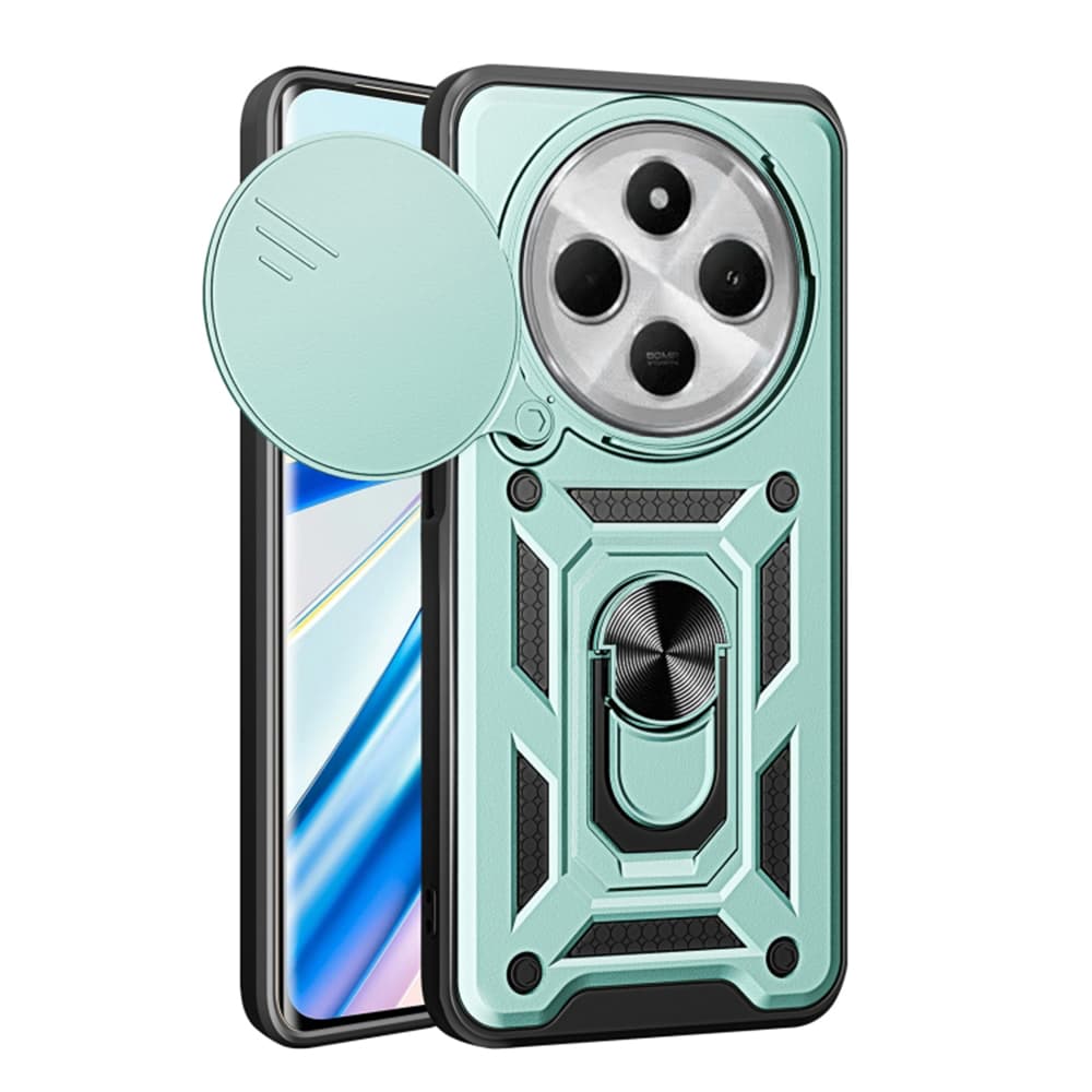 Techsuit CamShield Series pouzdro pro Xiaomi Redmi 14C Poco C75 zelené - náhled 1