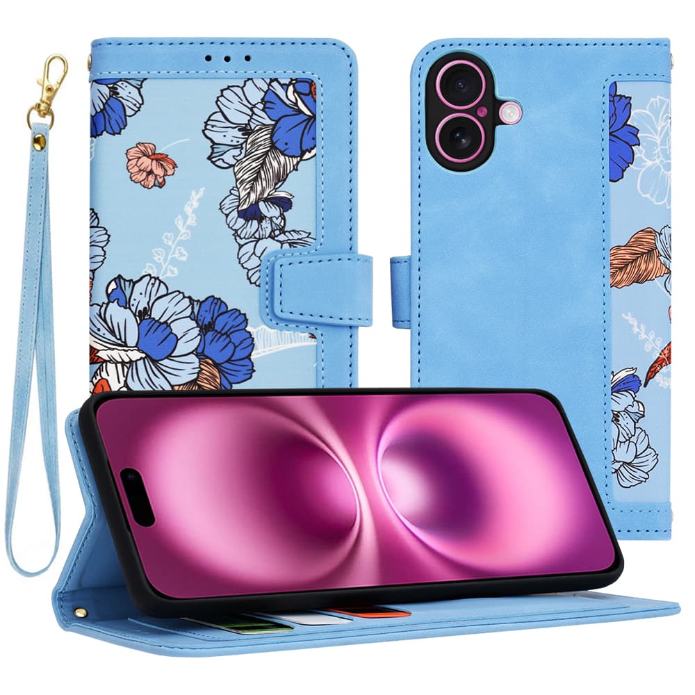 Techsuit FlipCraft iPhone 16 Plus v živé modré - náhled 1