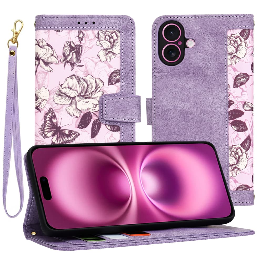 Techsuit FlipCraft iPhone 16 Plus Tajemná fialová - náhled 1