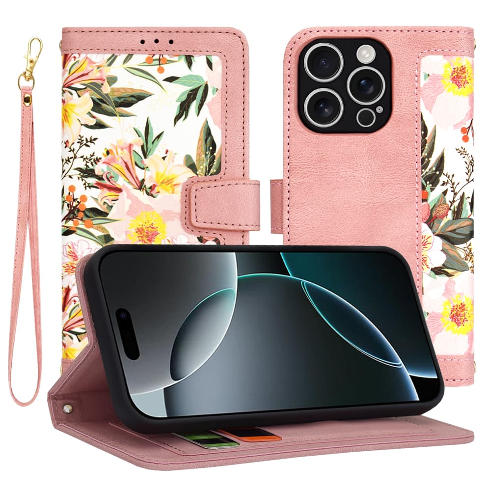 Techsuit FlipCraft iPhone 16 Pro v růžové barvě - náhled 1