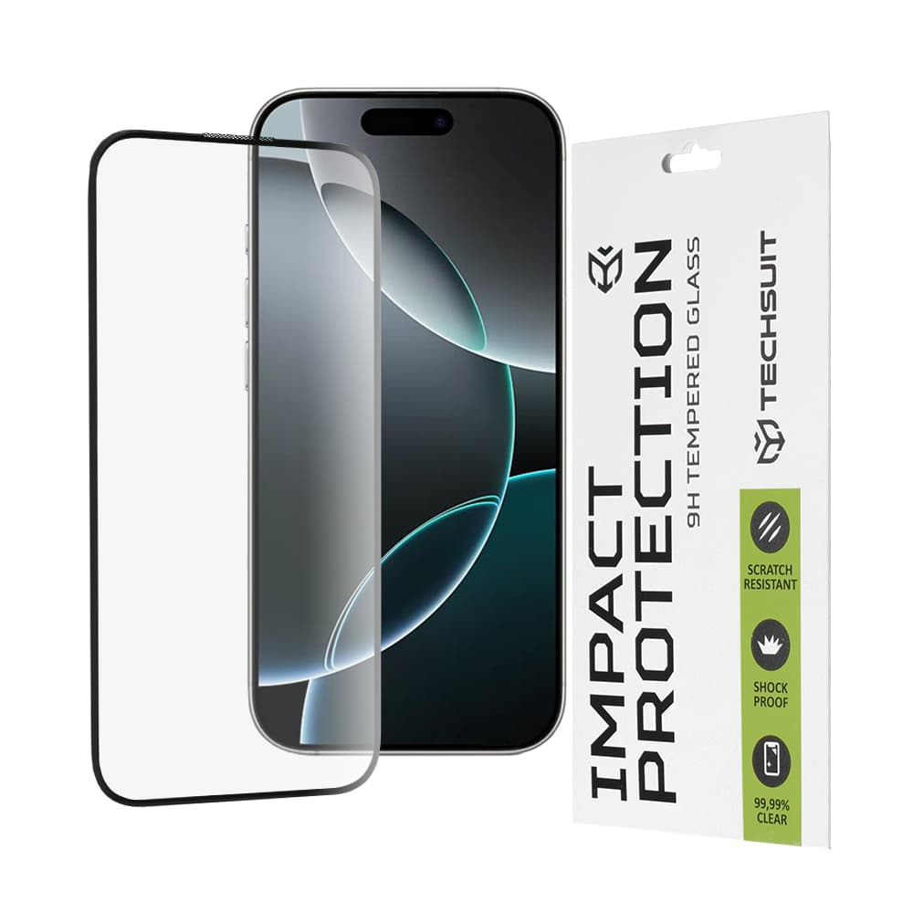 Ochranné sklo Techsuit 111D pro iPhone 16 Pro černé - náhled 1