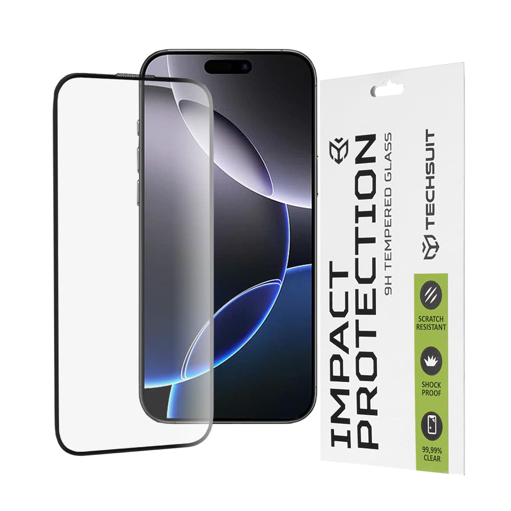 Ochranné sklo Techsuit 111D pro iPhone 16 Pro Max černé - náhled 1