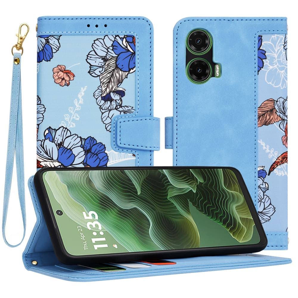 Techsuit FlipCraft pro Motorola Moto G35 v živé modré - náhled 1