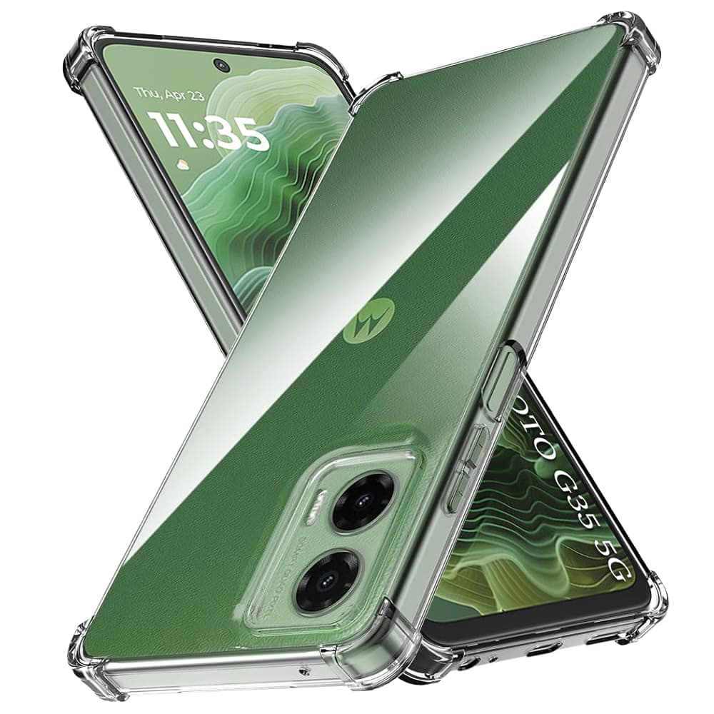 Techsuit Shockproof průhledný silikonový obal Motorola Moto G35 průhledný - náhled 1