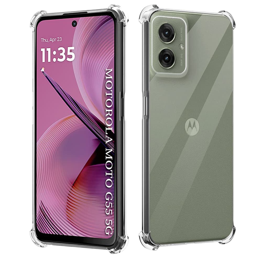 Techsuit Shockproof průhledný silikonový obal Motorola Moto G55 průhledný - náhled 1