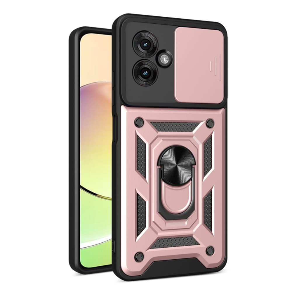 Pouzdro Techsuit CamShield Series pro Motorola Moto G55 růžově zlatá - náhled 1