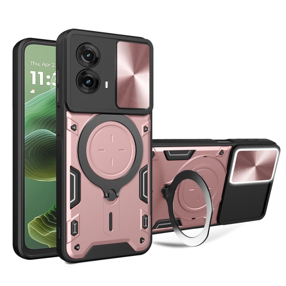 Pouzdro Techsuit CamGuard Pro pro Motorola Moto G35 růžové zlato - náhled 1