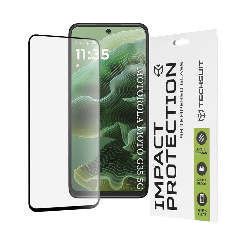 Ochranné sklo Techsuit 111D pro Motorola Moto G35 G56 černé - náhled 1