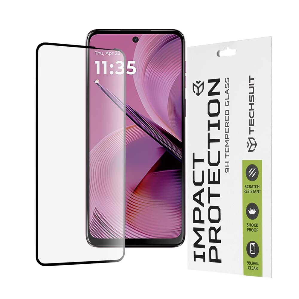 Ochranné sklo Techsuit 111D pro Motorola Moto G55 černé - náhled 1
