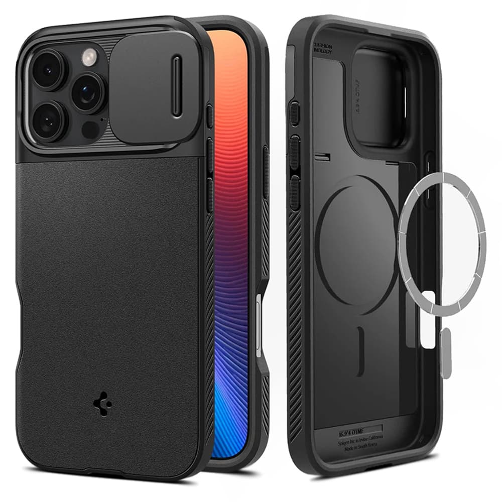 Spigen Optik Armor MagSafe pro iPhone 16 Pro Max černý - náhled 1