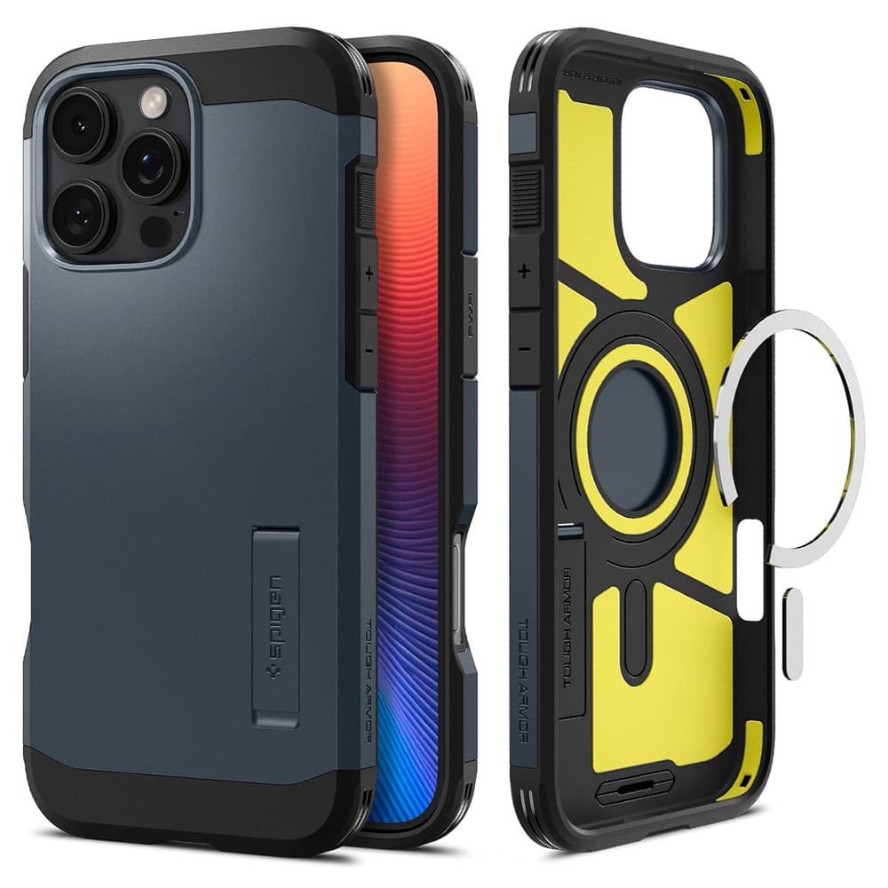 Spigen Tough Armor MagSafe pro iPhone 16 Pro Max v kovové břidlici - náhled 1
