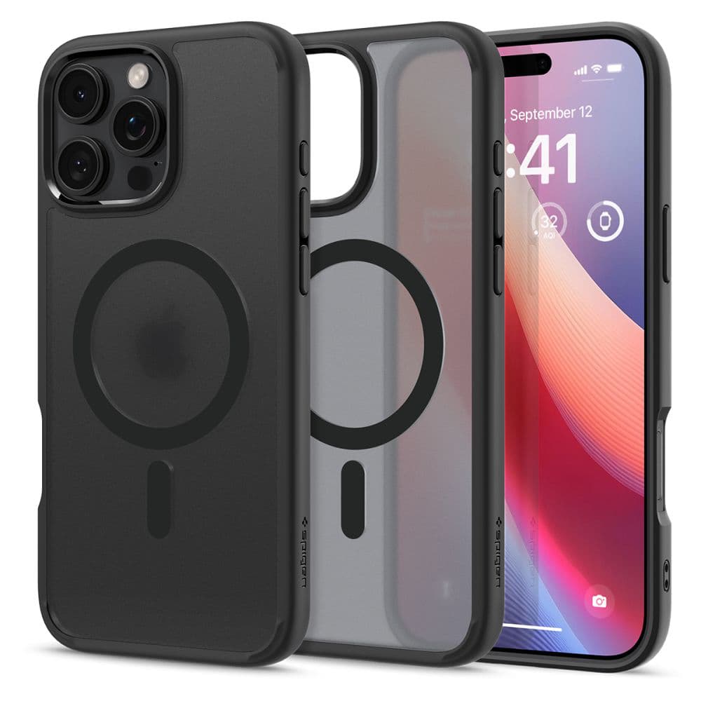 Spigen Ultra Hybrid MagSafe iPhone 16 Pro Max Černý mrazivý