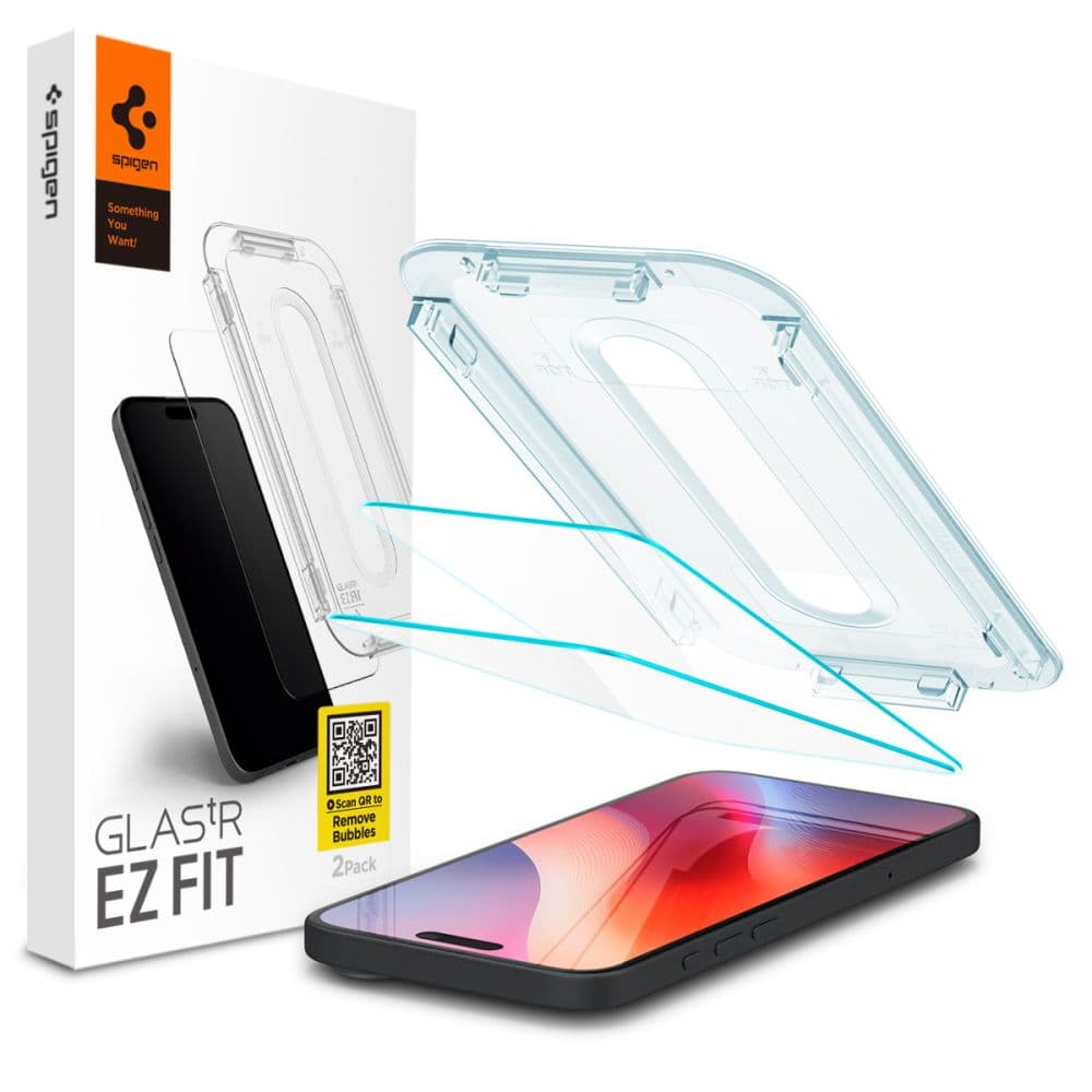 Spigen Glas.tR EZ-FIT (2 ks) iPhone 16 Pro Max iPhone 17 Pro Max průhledný - náhled 1
