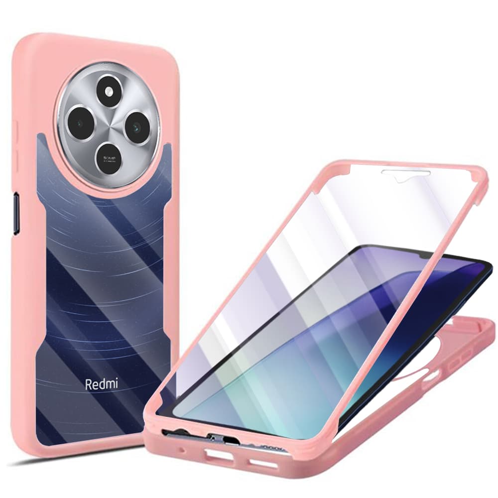 Techsuit ColorVerse 360 Series + Ochranné sklo Xiaomi Redmi 14C / Poco C75 Růžová - náhled 1