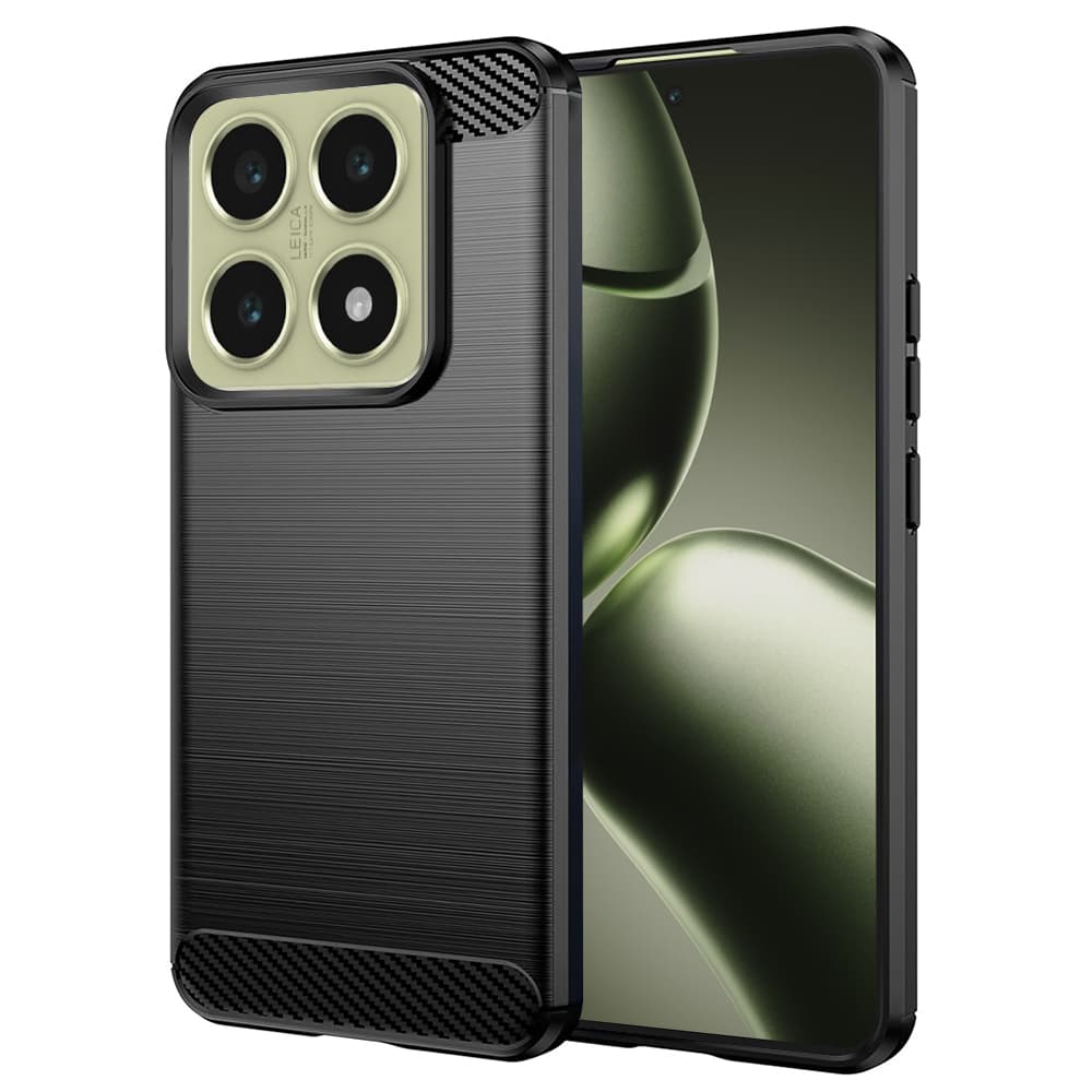Techsuit Carbon Silicone pro Xiaomi 14T černá - náhled 1