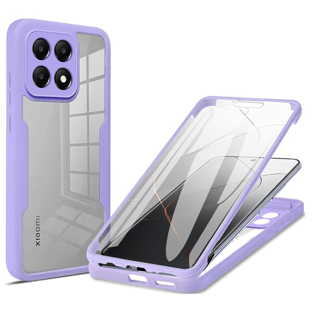 Techsuit ColorVerse 360 Series s ochranou displeje Xiaomi 14T Pro fialová - náhled 1