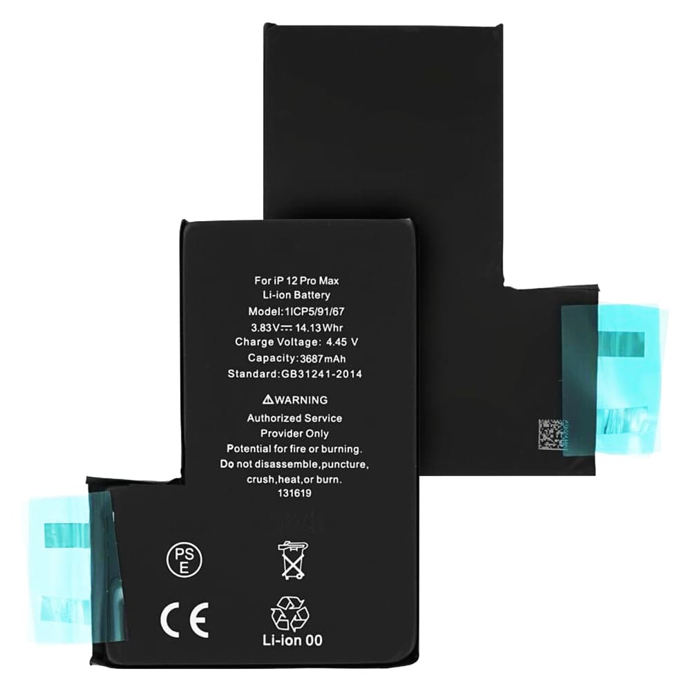 Baterie pro smartphone iPhone 12 Pro Max 3687mAh černá bez flex kabelu - náhled 1