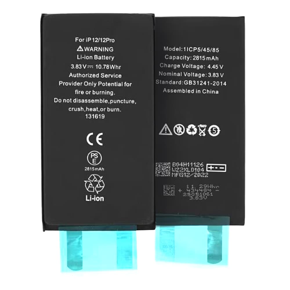 Baterie pro smartphone iPhone 12 12 Pro 2815mAh černá bez flex kabelu - náhled 1