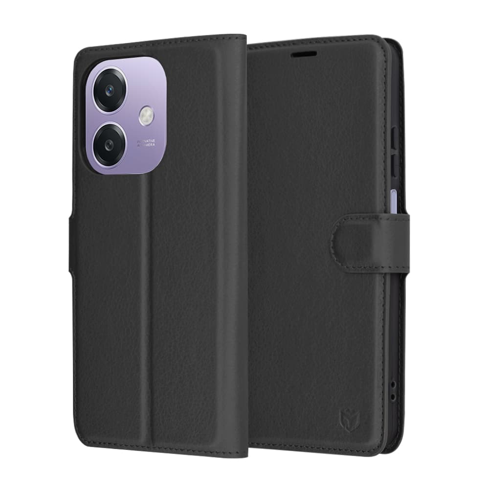 Pouzdro Techsuit Leather Folio pro Oppo A40 4G A60 5G černé - náhled 1