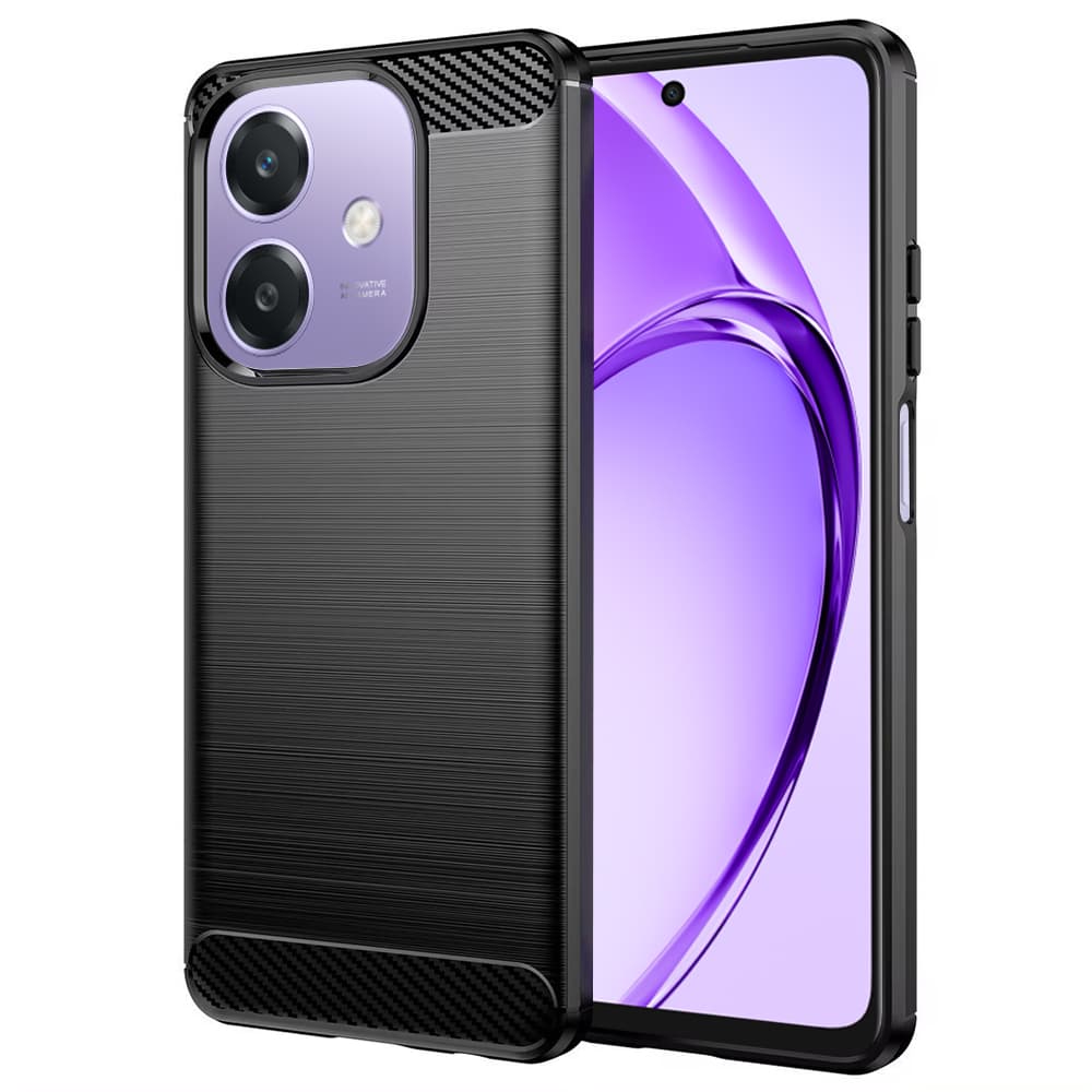 Techsuit Carbon Silicone pro Oppo A40 4G A60 5G černá - náhled 1