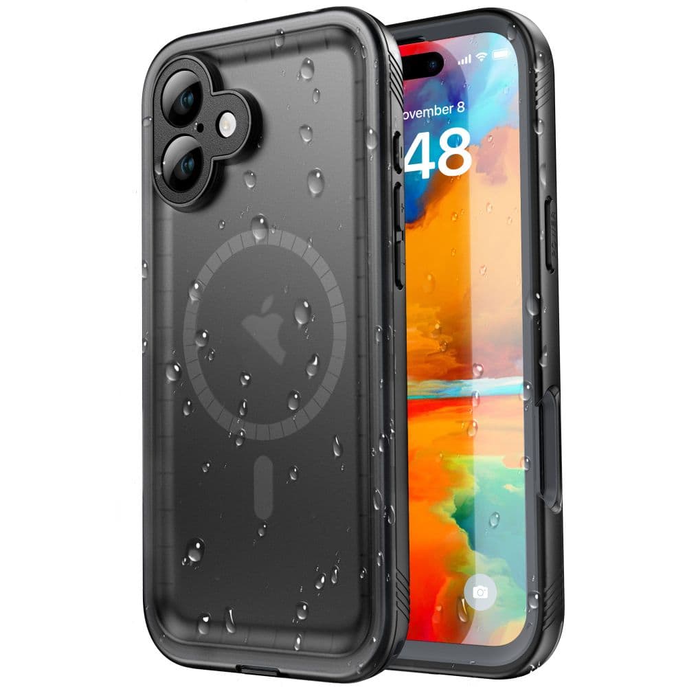 ShellBox Vodotěsné pouzdro IP68 iPhone 16 černé - náhled 1