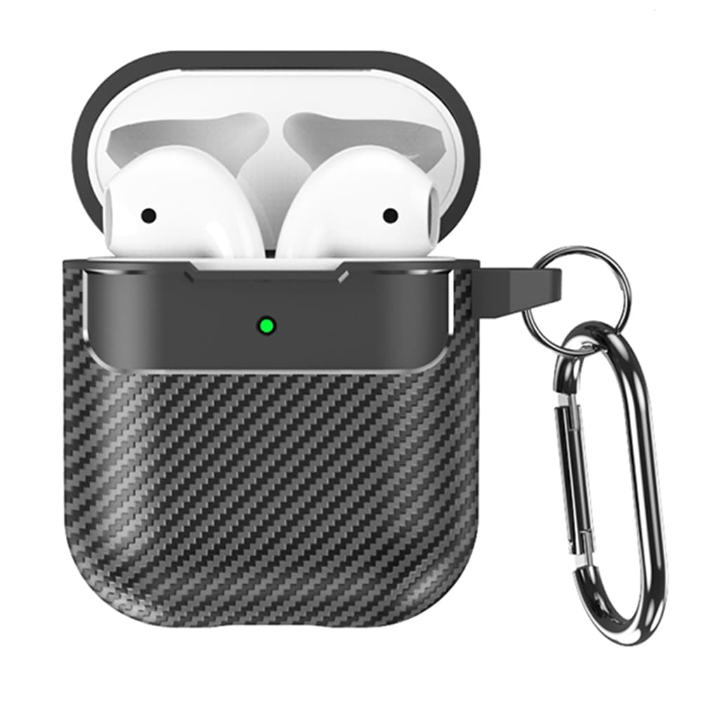 Techsuit CarbonFiber pro AirPods 1/2 černá - náhled 1